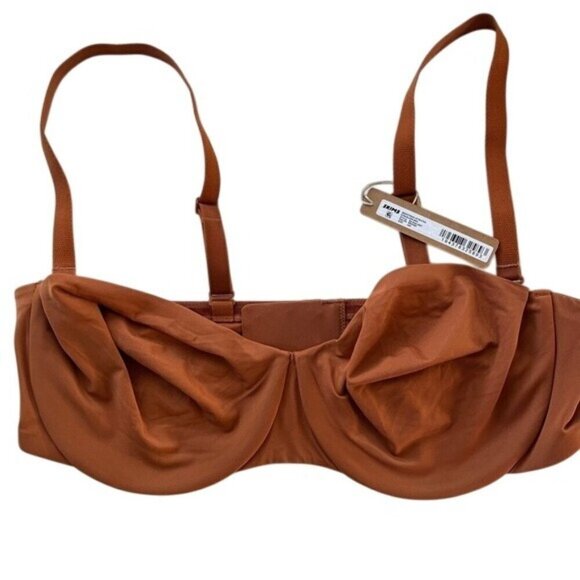 Skims 42DD SMOOTHING INTIMATES SMOOTHING STRAPLESS BRA Bronze NWT